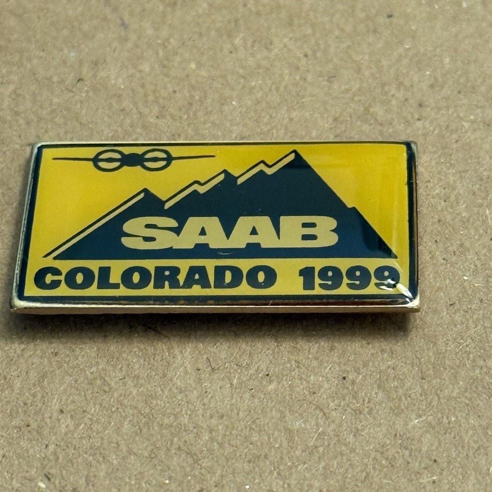 Saab Colorado 1996 Car Automobile Swedish European Lapel Pin VTG